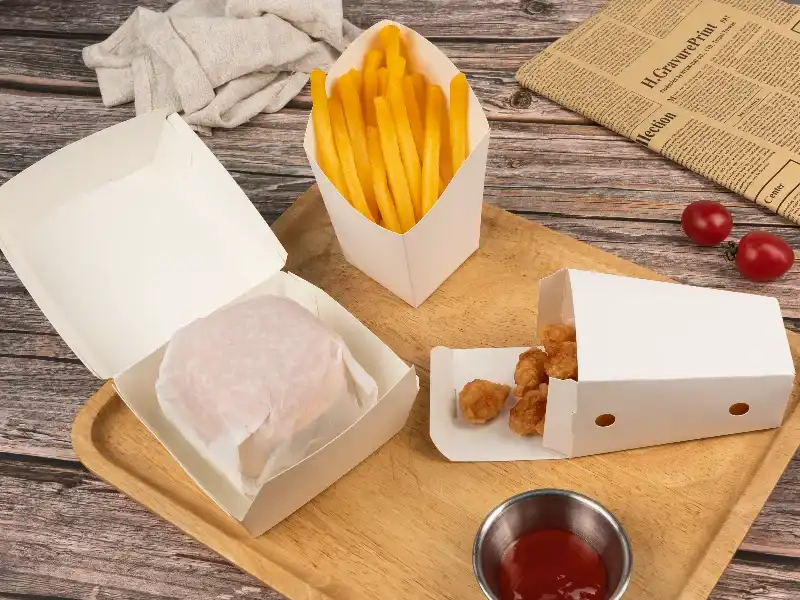 Пищевая бумага коробка контейнер